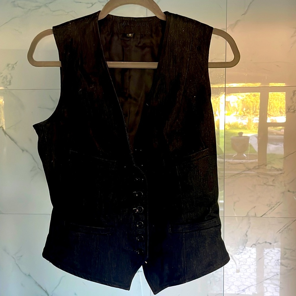 Ralph Lauren, black label, corset fitting vest